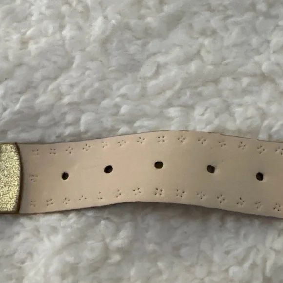 Gold and Silver Western Style Belt - Picture 3 of 4